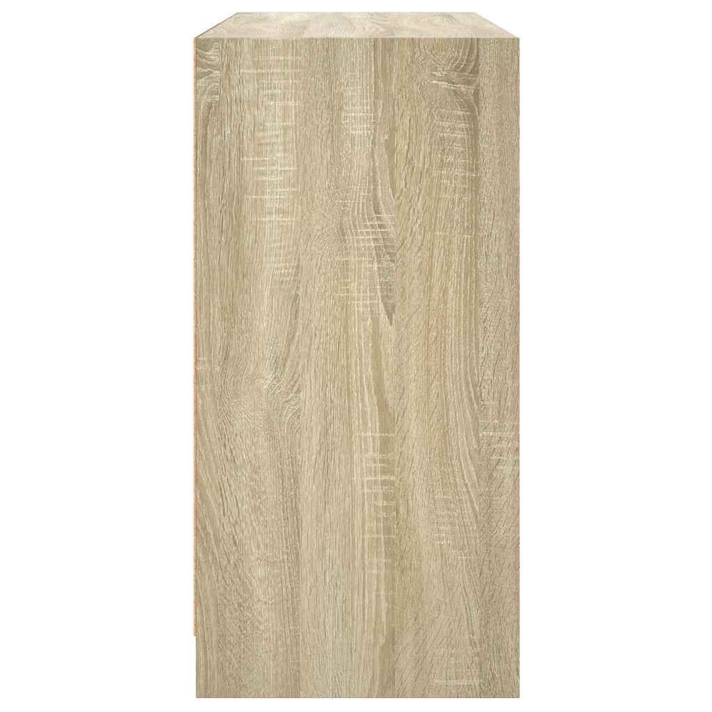 Bücherschrank mit Türen Weiß 204x37x75 cm Holzwerkstoff