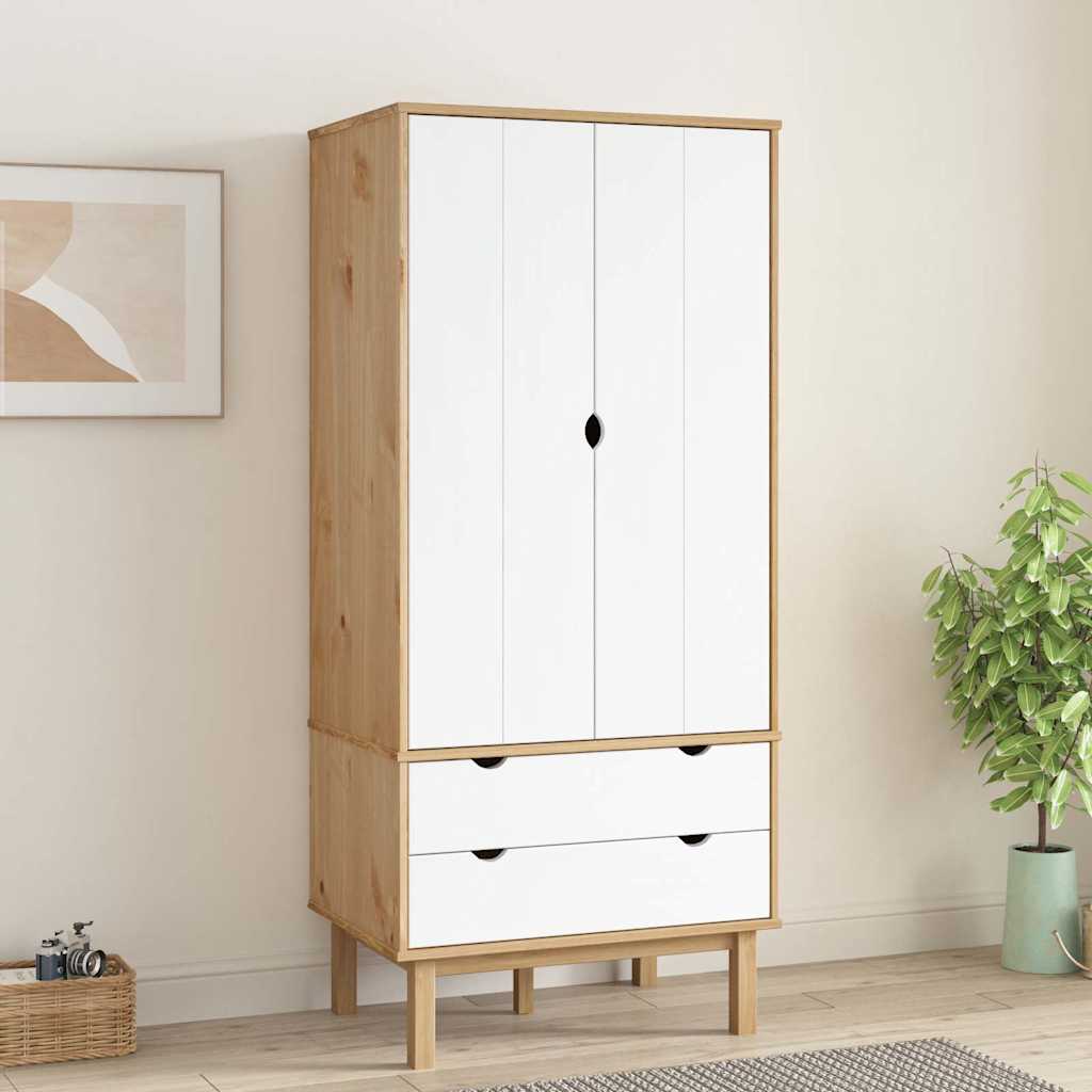 Kleiderschrank OTTA 76,5x53x172 cm Massivholz Kiefer
