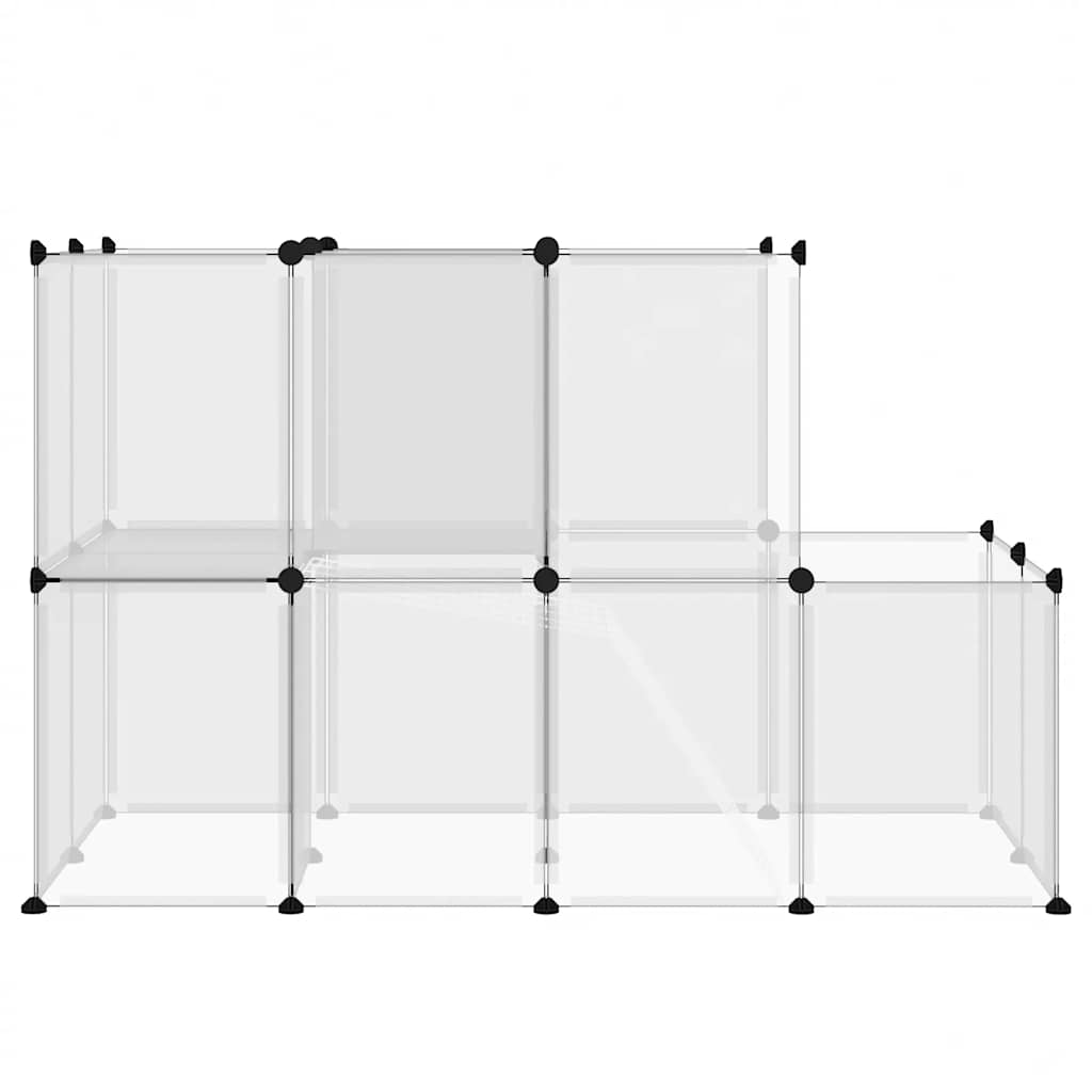 Kleintierkäfig Schwarz 142x74x93 cm PP und Stahl