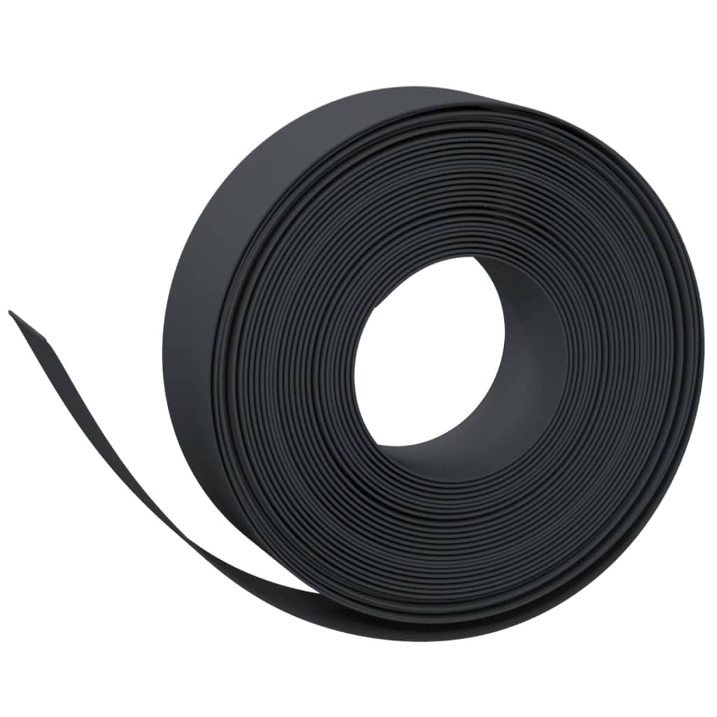 Gartenumrandung 25 m 10 cm PE Grau