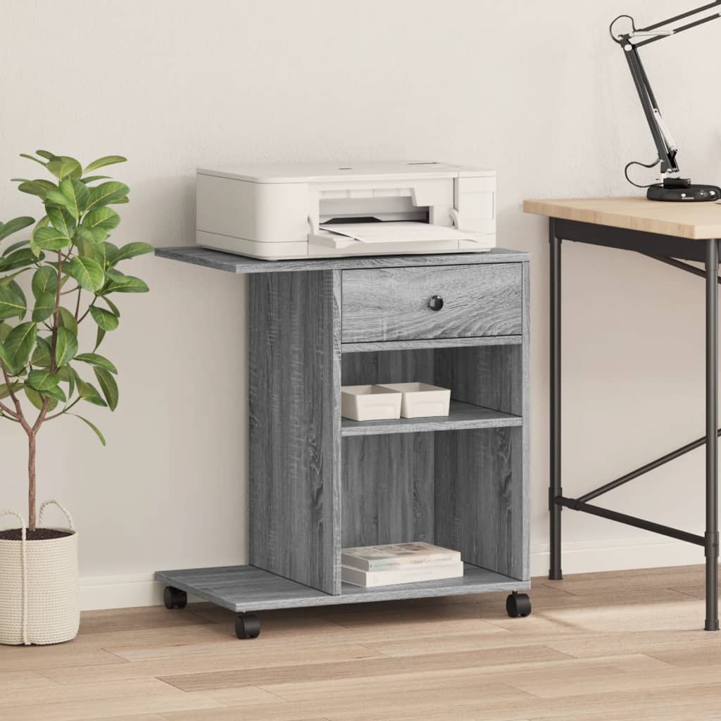 Druckerständer Uni Altholz 60 x 40 x 68.5 cm Holzwerkstoff