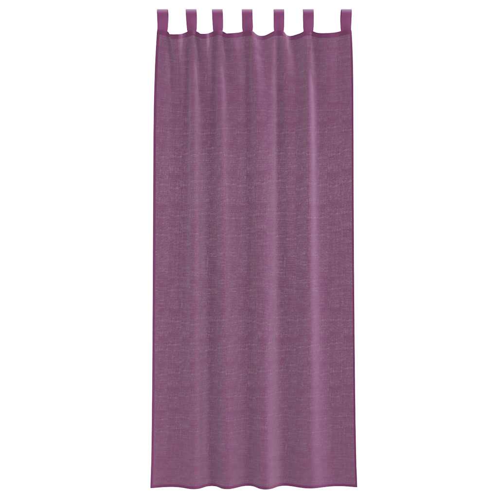 Voile Vorhänge mit Ösen 2 Stk. Apfelgrün 140x140 cm