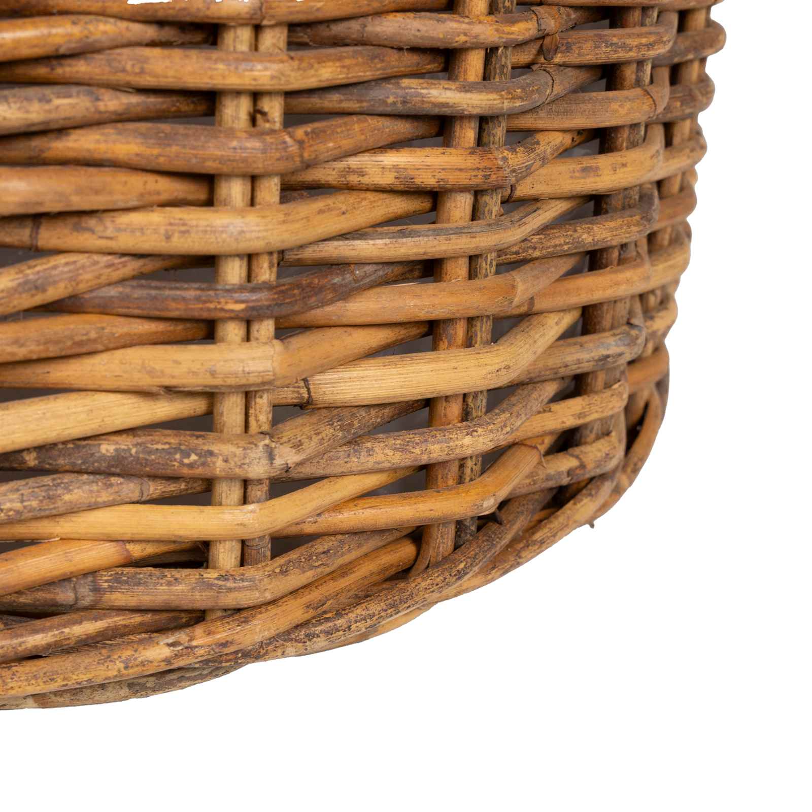 Blumentopf Körbchen 2 Stk. Natürliches Grau Kubu Rattan