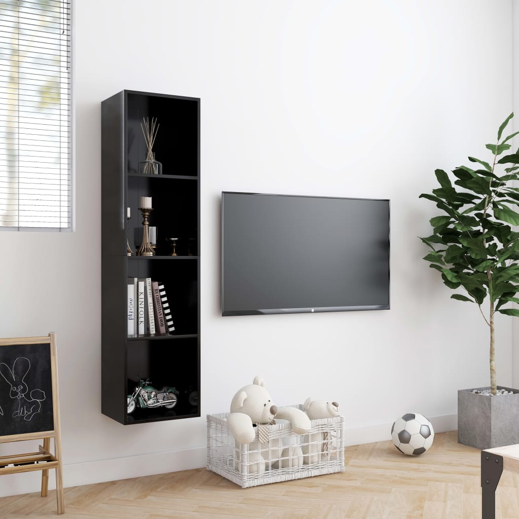 Bücherregal/TV-Schrank Weiß 143×30×36 cm