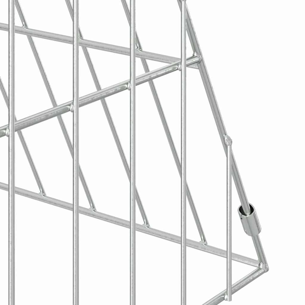 Hühnerkäfig Silber 110 x 55 x 55 cm Verzinkter Stahl