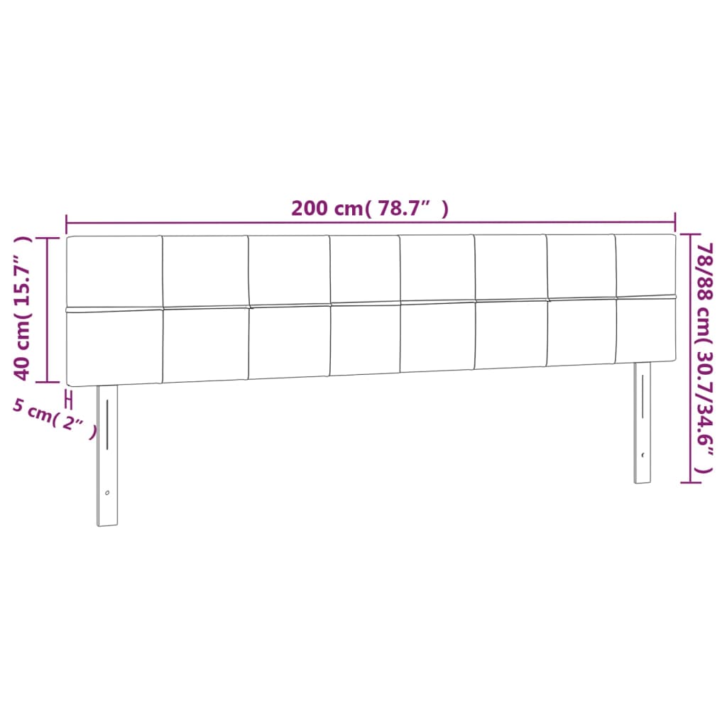 Kopfteil Hellgrau 80x5x118/128 cm Stoff