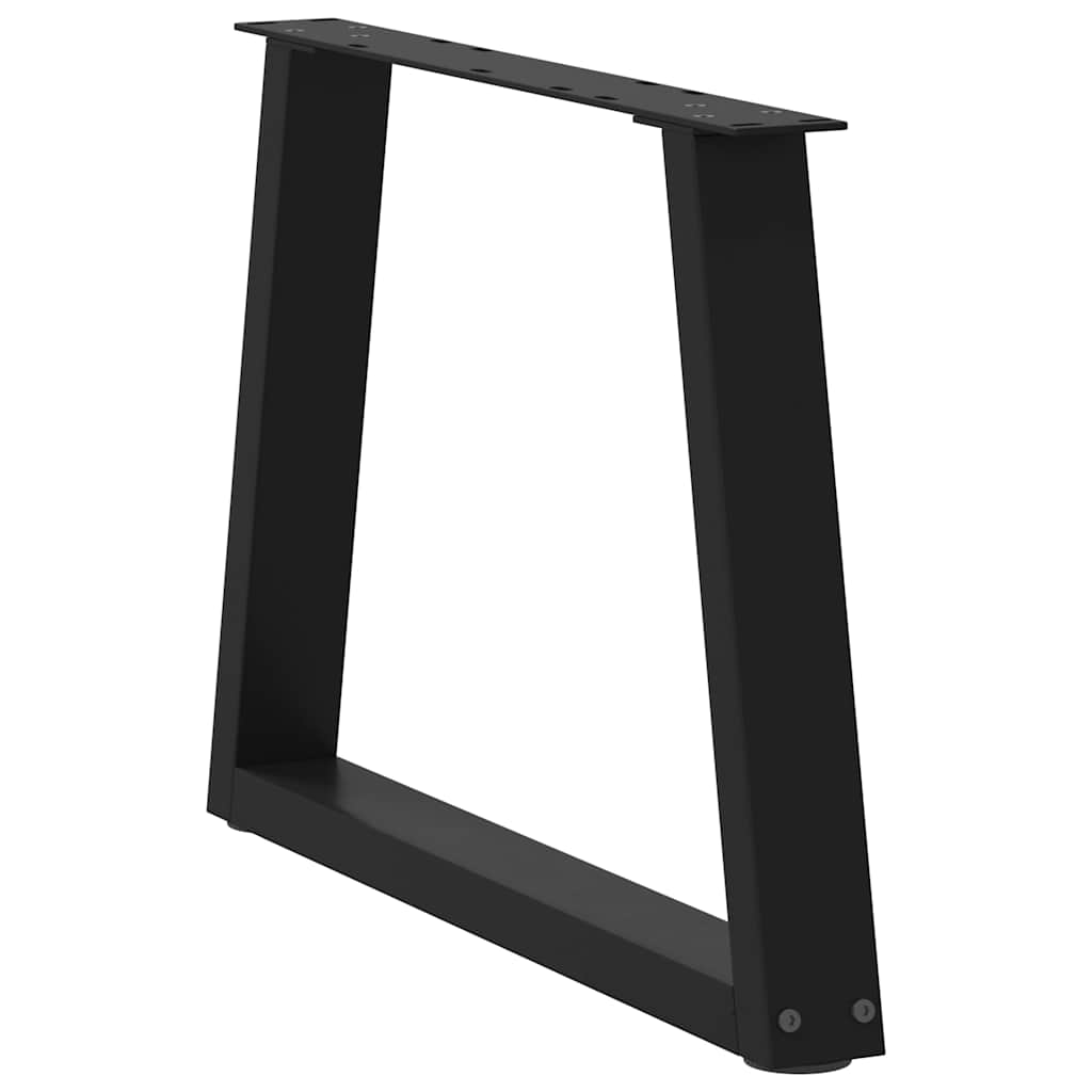 Couchtischbeine V-Form 2 Stück Schwarz 30x(30-31,3) cm Stahl
