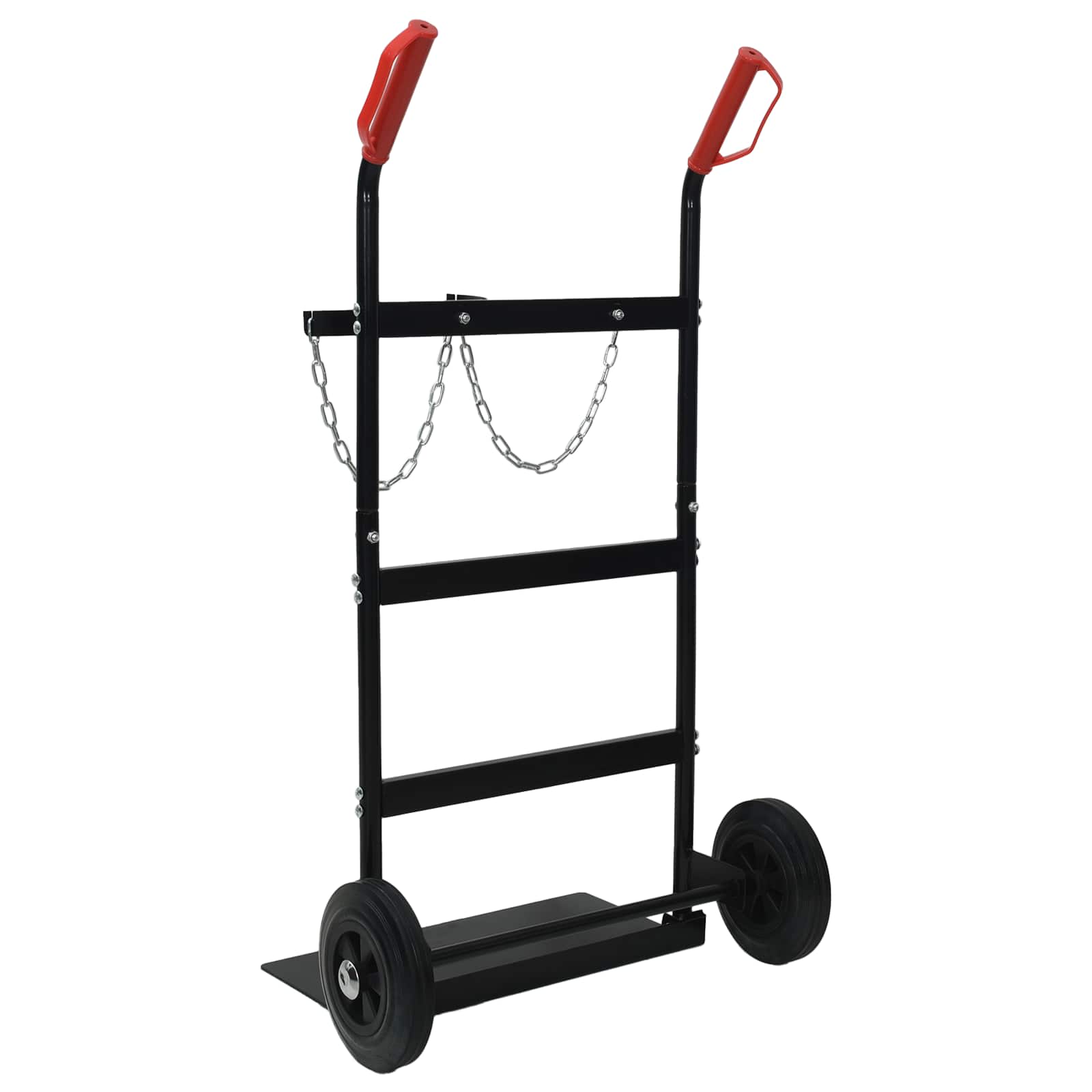 Handwagen Schwarz und Rot 49 x 49 x 101 cm Stahl