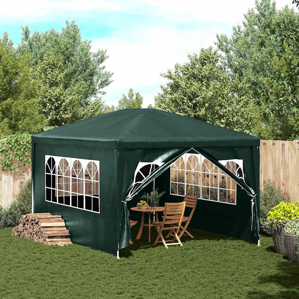 Party-Zelt 400 x 300 x 255 cm Rot PE und Stahl