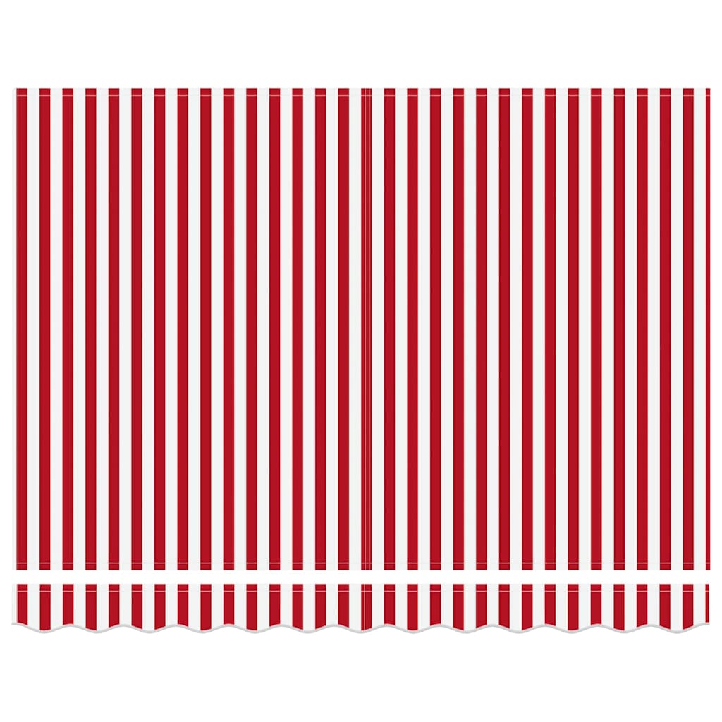 Manuelle Kassetten-Markise 350x250 cm Blau und Weiß