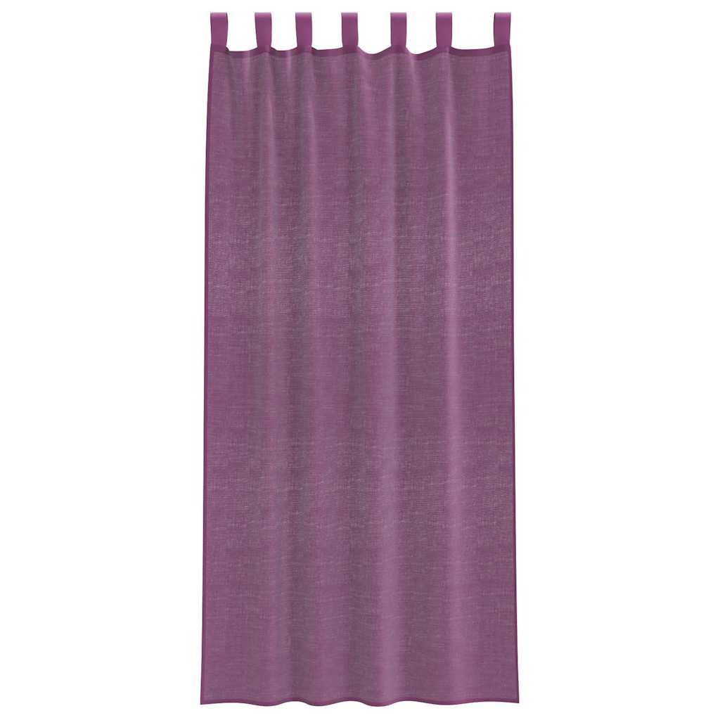 Voile Vorhänge mit Ösen 2 Stk. Apfelgrün 140x140 cm