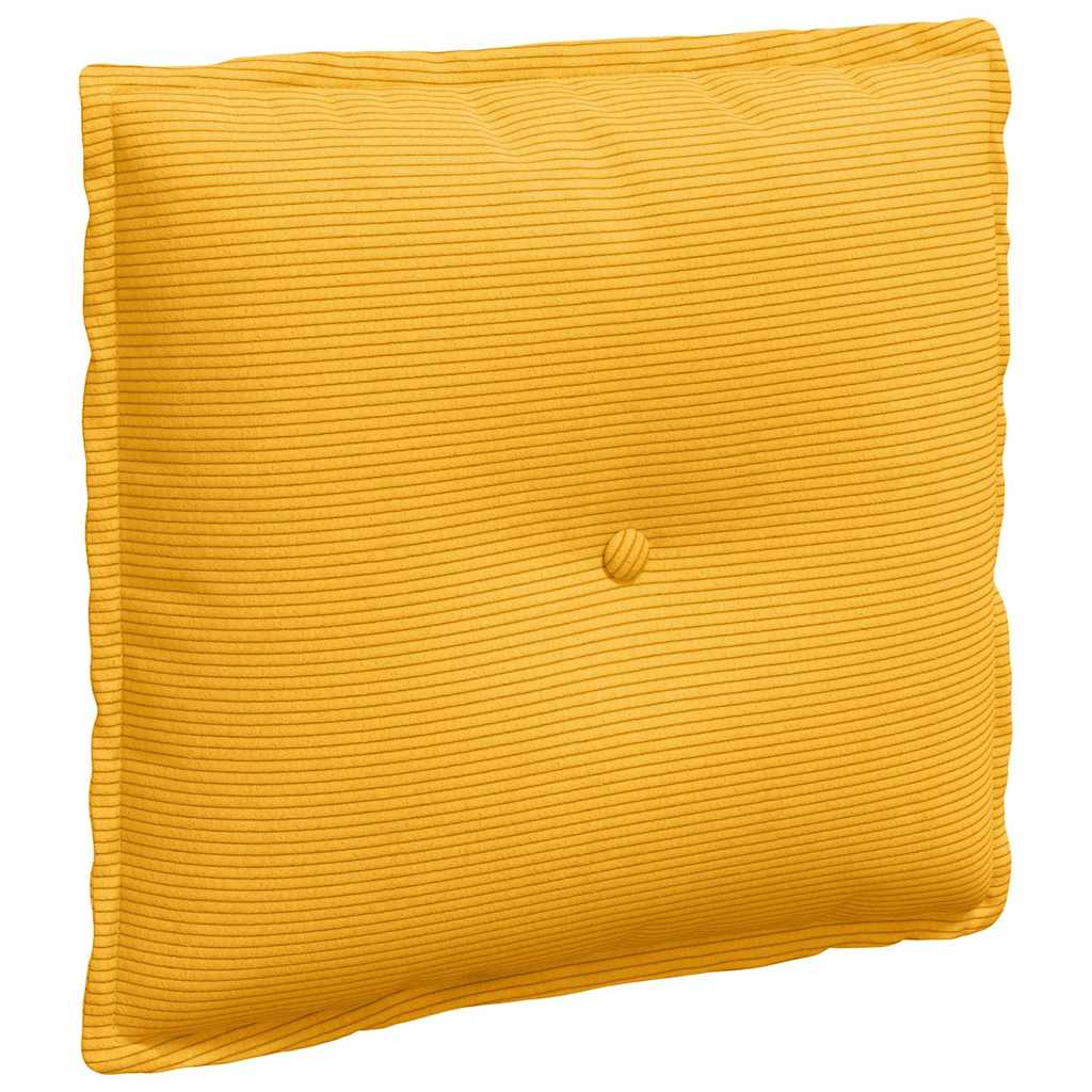 Rückenkissen Hellgrau 50 x 45 cm Cordstoff