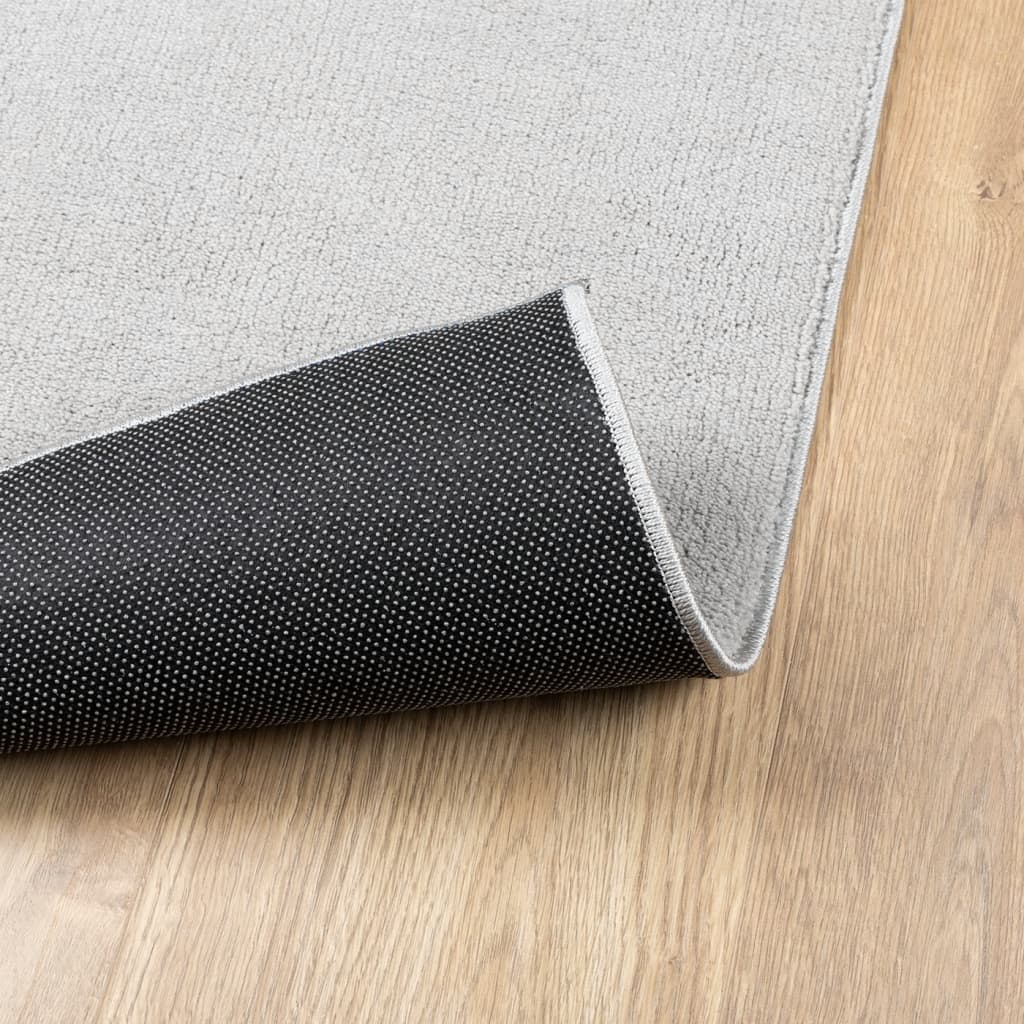 Teppich OVIEDO Kurzflor Anthrazit 120x120 cm