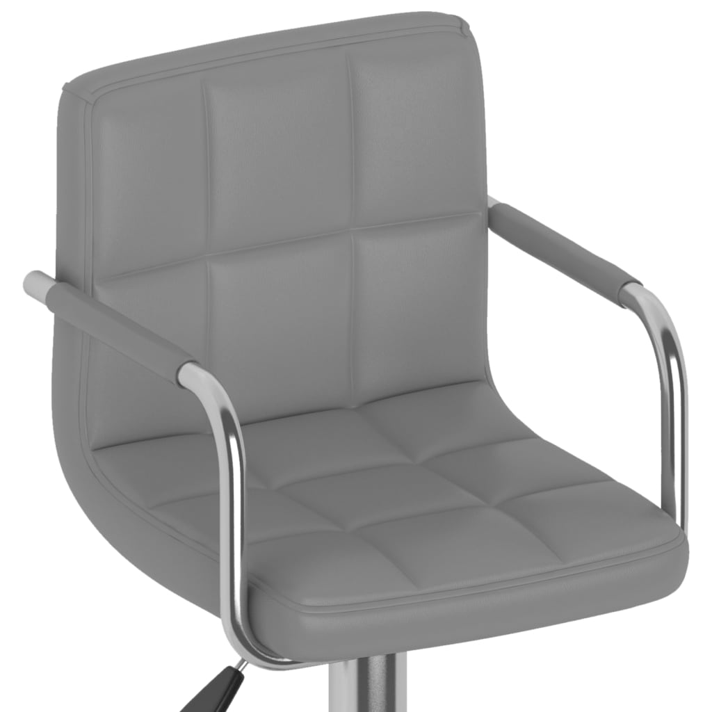 Barhocker 2 Stk. Rot Kunstleder