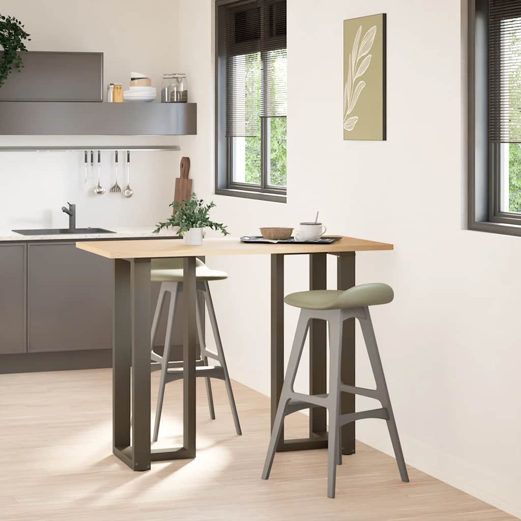 Couchtischbeine T-Form 2 Stk. Schwarz 30x25x(30-31) cm Stahl