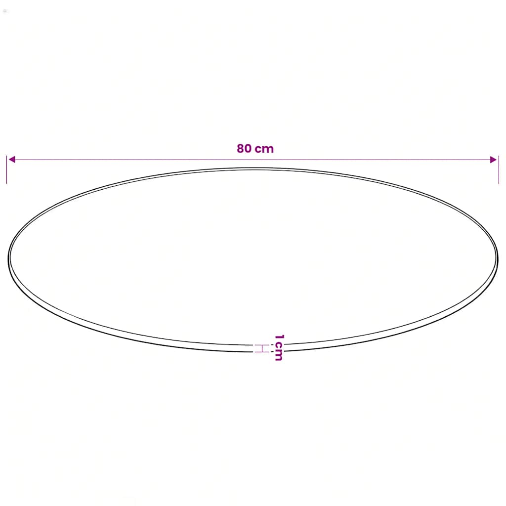 Tischplatte aus gehärtetem Glas quadratisch 700x700 mm