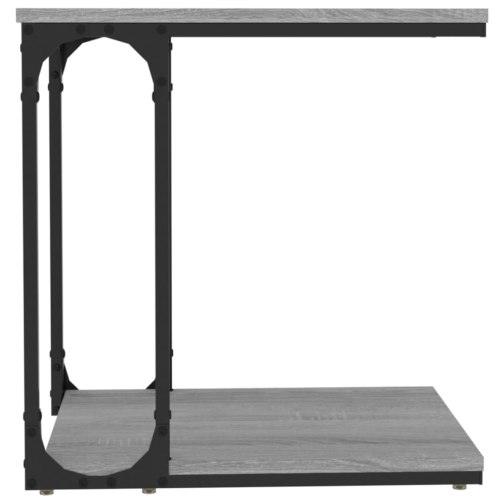 Beistelltisch Schwarz 50x35x52 cm Holzwerkstoff