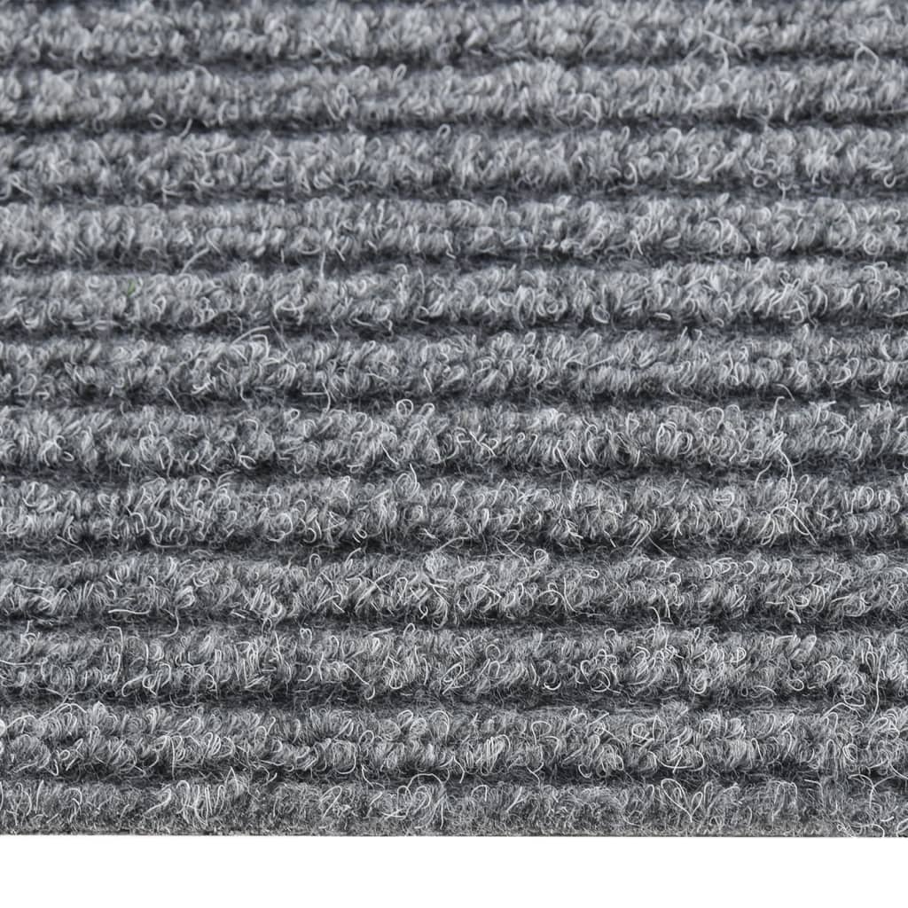 Teppichläufer Grau 80 x 150 cm Stoff
