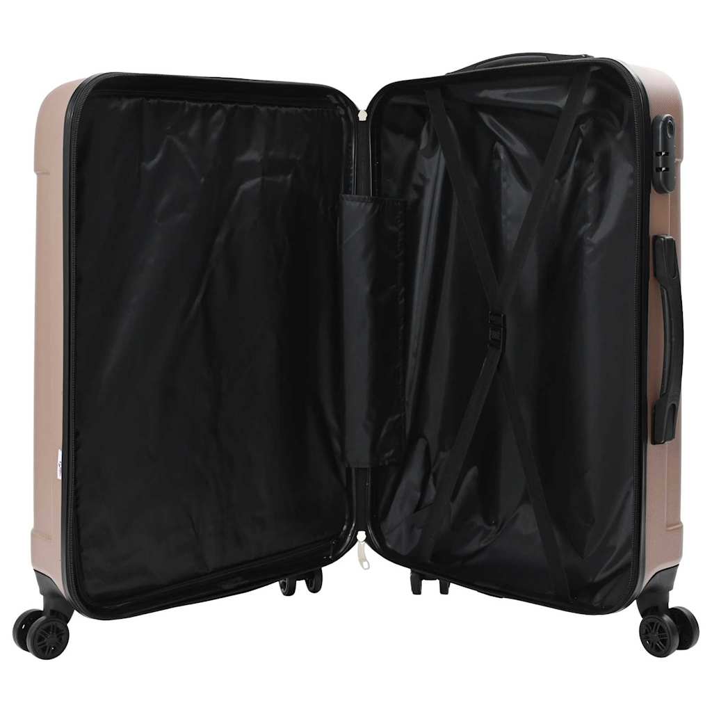 Koffer mit Schloss 3 pcs Schwarz 50 x 31 x 78 cm ABS Kunststoff