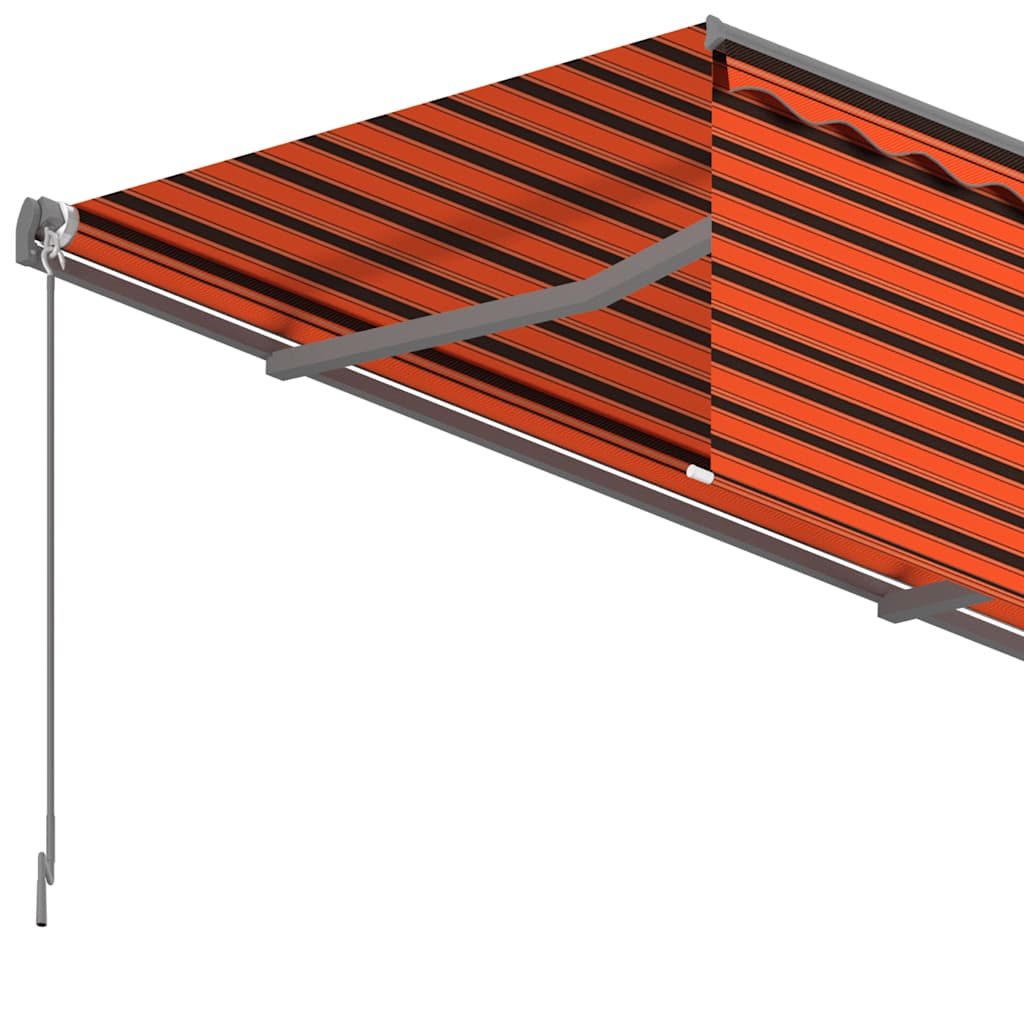Markise Manuell Einziehbar mit Rollo 3x2,5 m Creme