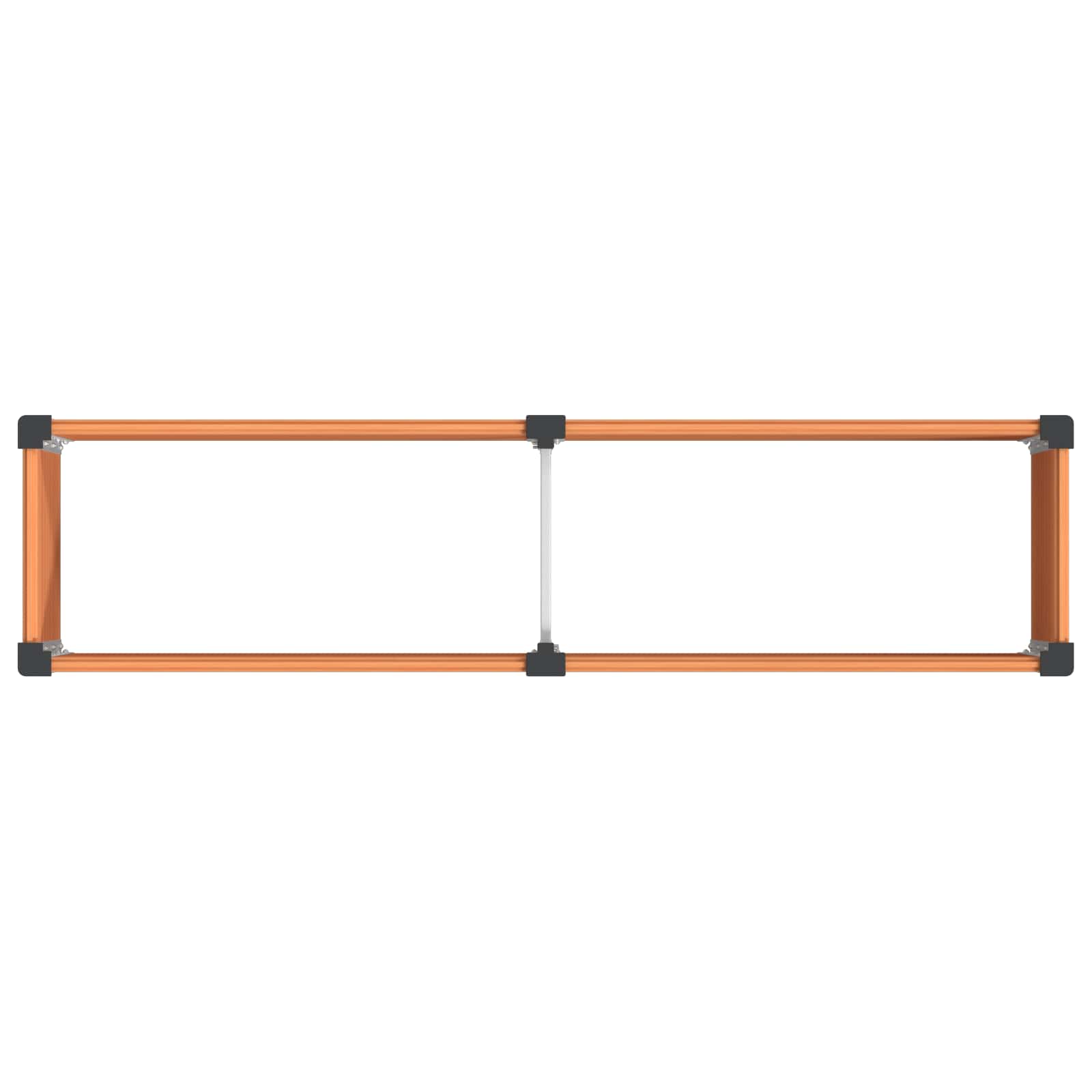 Garten-Hochbeet 200x50x54 cm WPC Grau