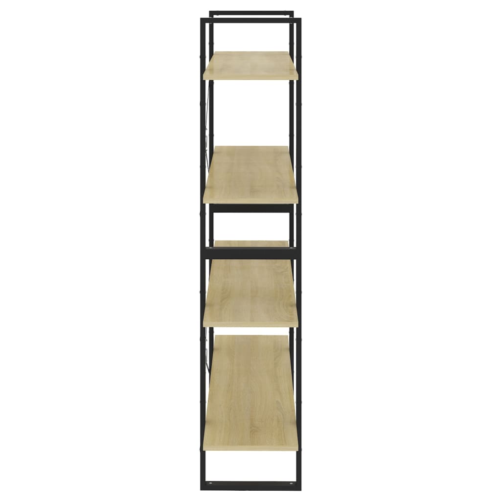 Bücherregal 2 Fächer Weiß 100x30x70 cm Holzwerkstoff