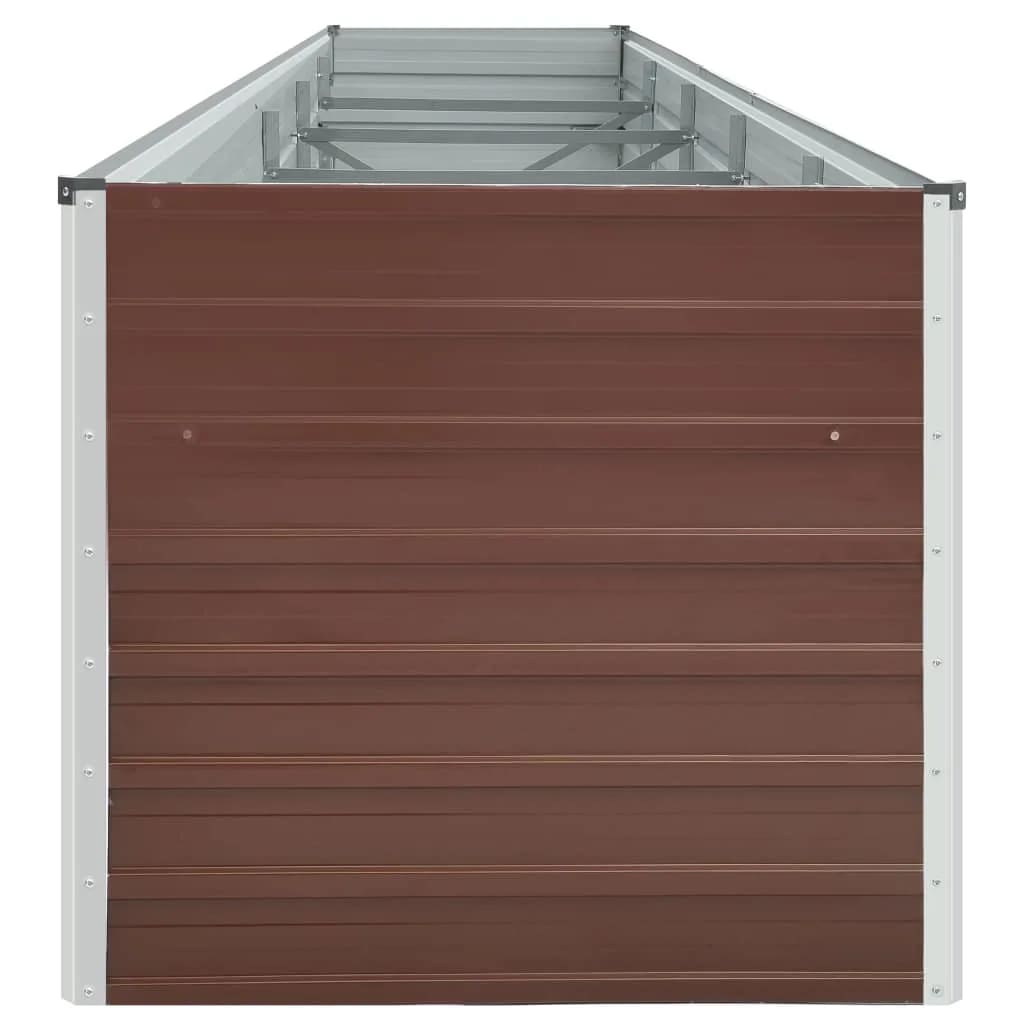Hochbeet Braun 160 x 80 x 77 cm Verzinkter Stahl