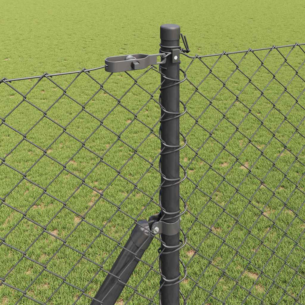 Outdoor Kettenglied-Zaun Erdfixierung 10 x 0,4 m Grün Netz