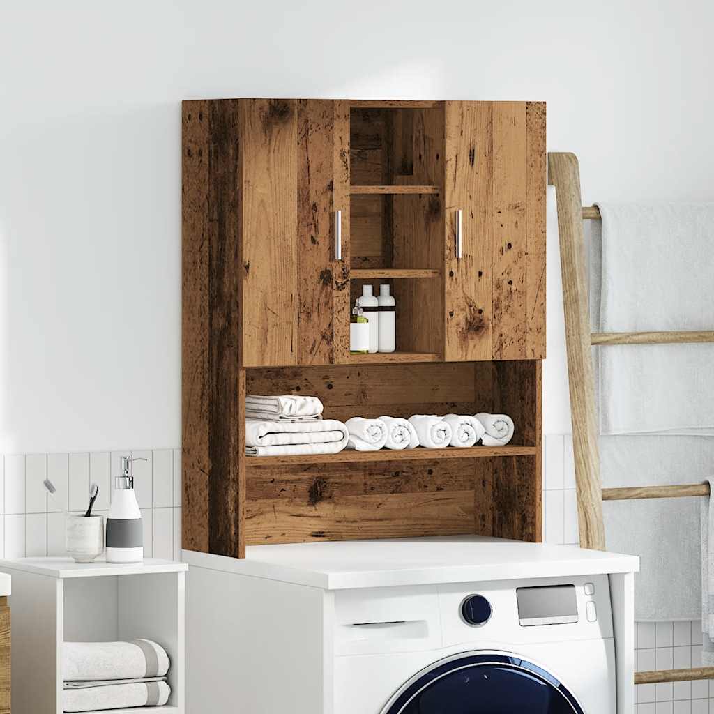 Waschmaschinenschrank Weiß 70,5x25,5x90 cm
