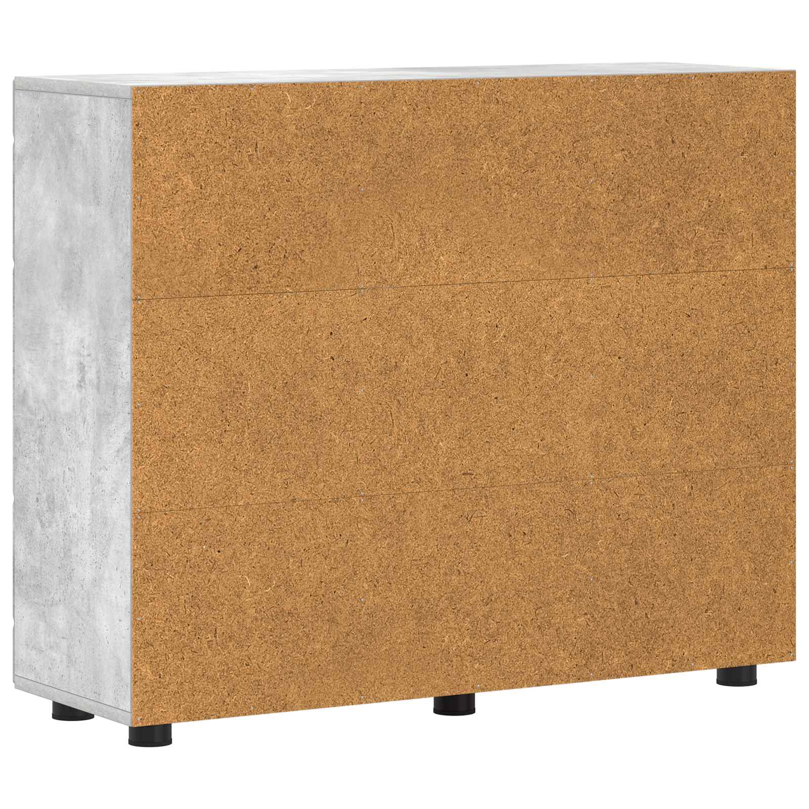Highboard mit Regal FLORIN Weiß 60 x 35 x 182 cm Holzwerkstoff