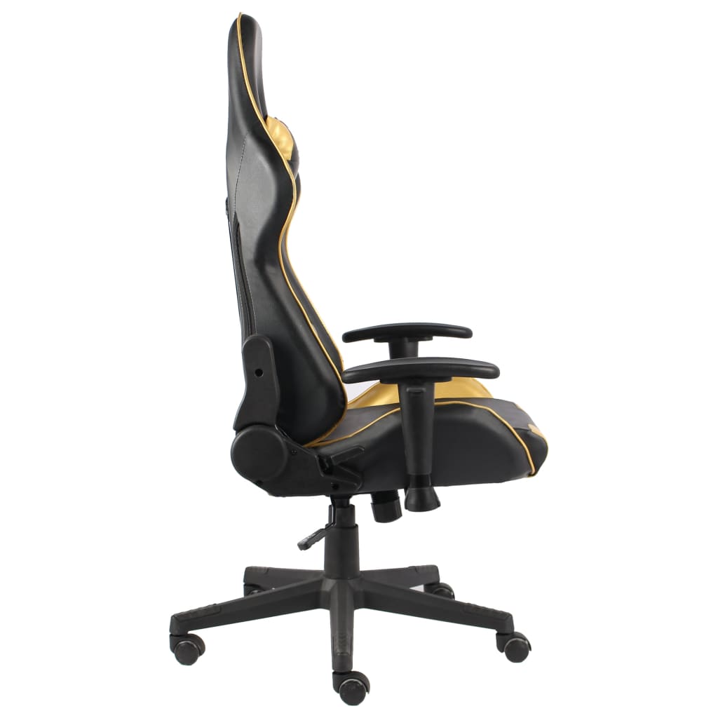 Gaming-Stuhl Drehbar Blau PVC