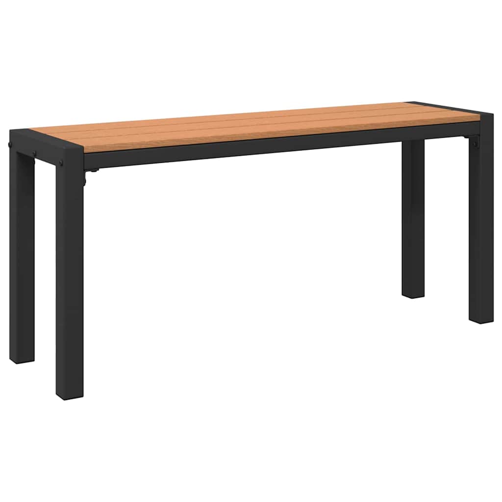 Gartenbank Schwarz 100 x 28 x 45 cm Stahl