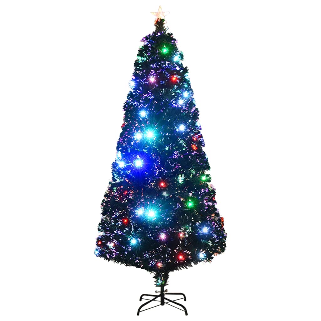 Vorbeleuchteter Weihnachtsbaum mit Ständer und LED 120 cm Glasfaser