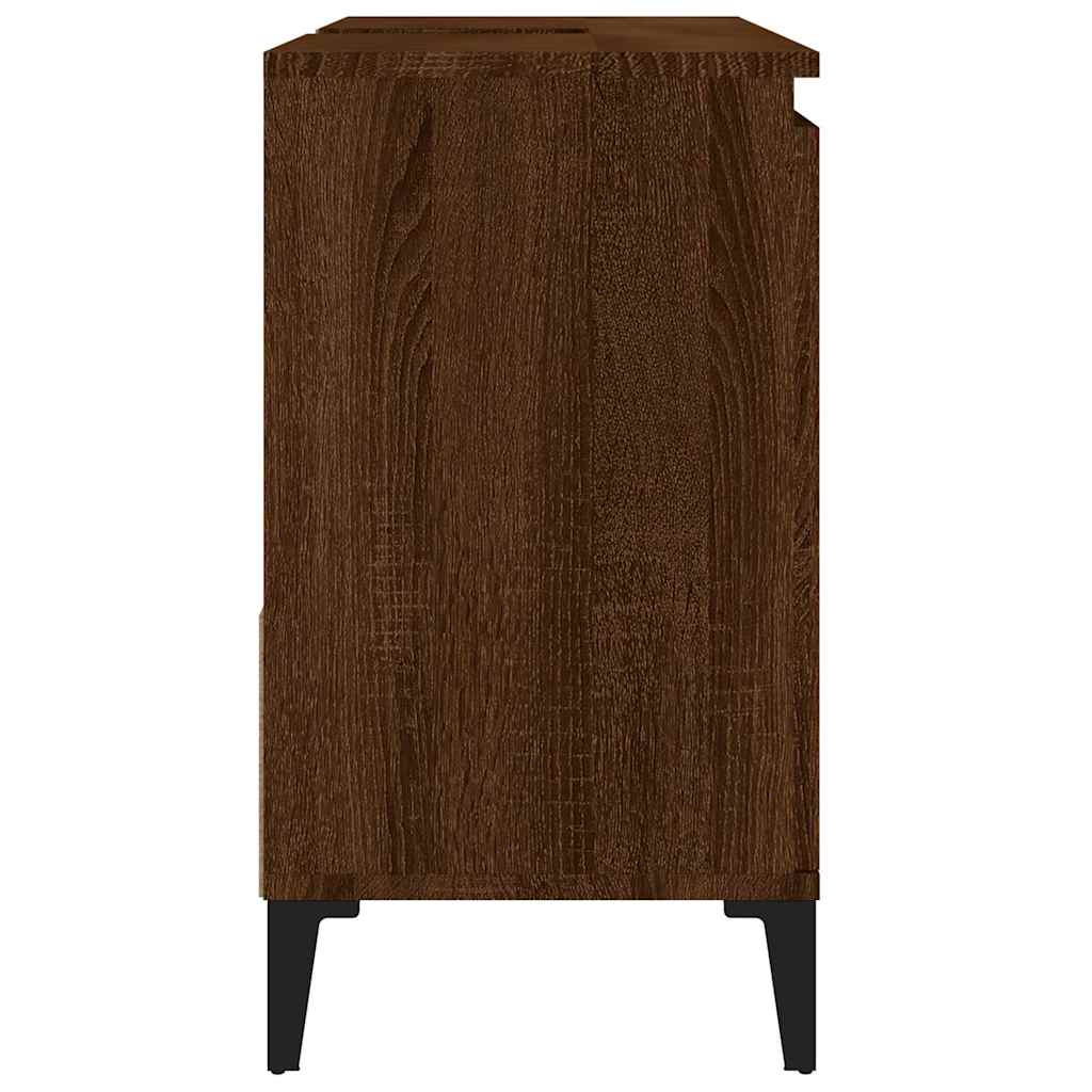 Badschrank Weiß 65x33x60 cm Holzwerkstoff