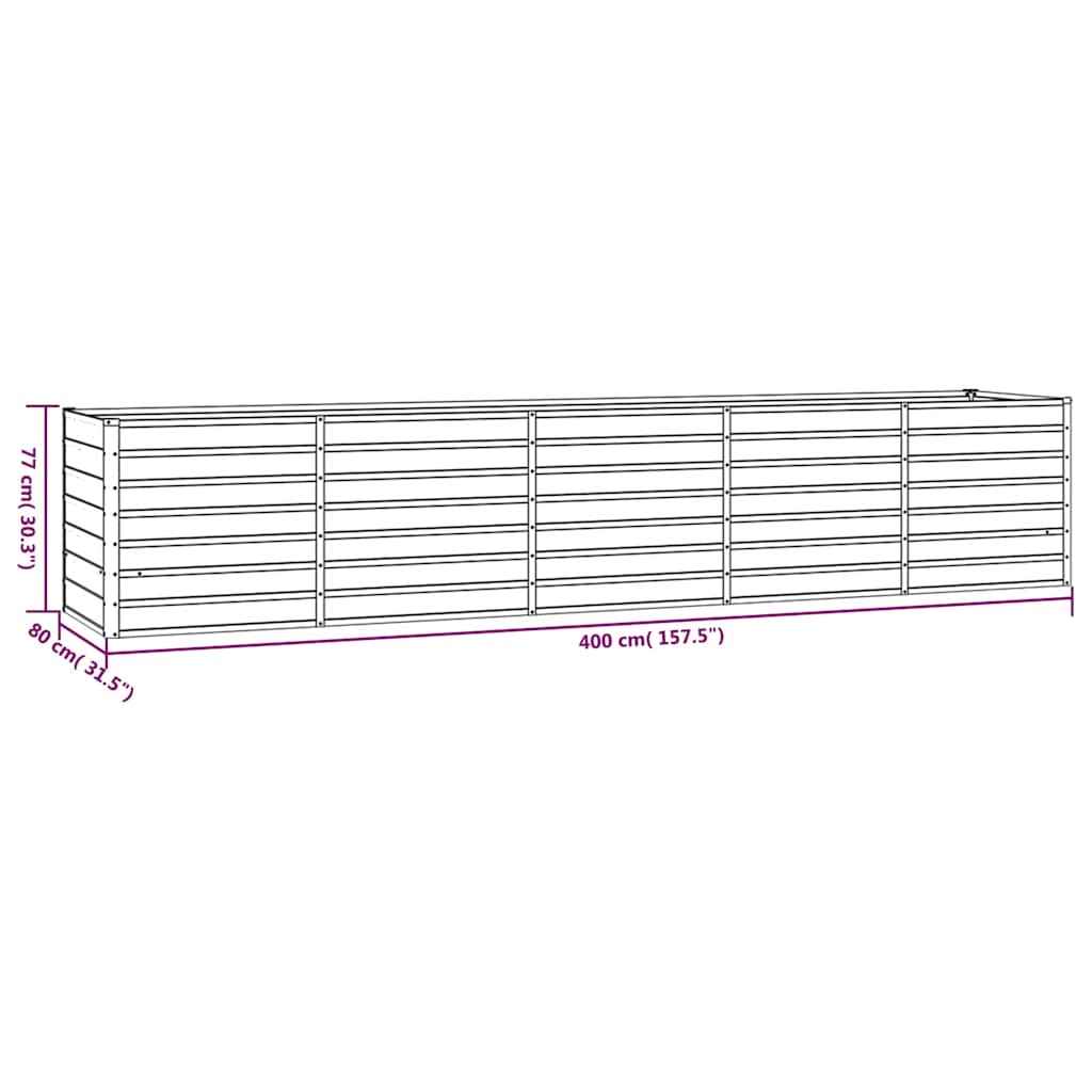Hochbeet Rostig 100x100x77 cm Cortenstahl
