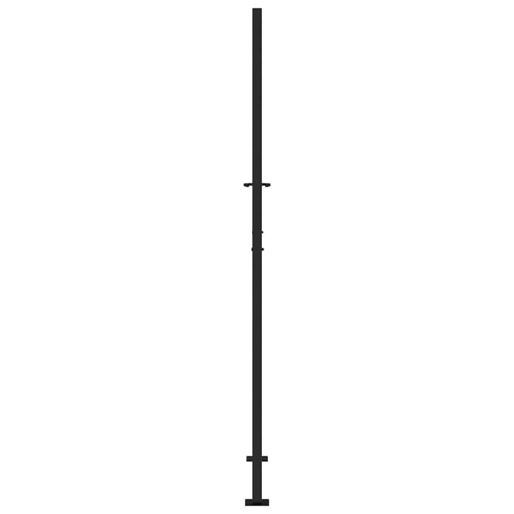 Gartentor Schwarz 100x100 cm Stahl Lichtdesign