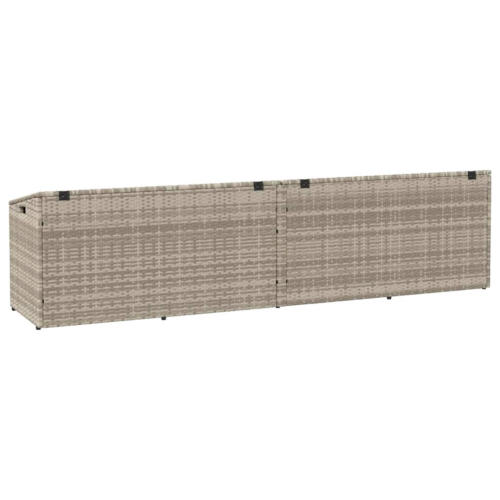 Garten-Aufbewahrungsbox Schwarz 110 x 50 x 58 cm Poly Rattan