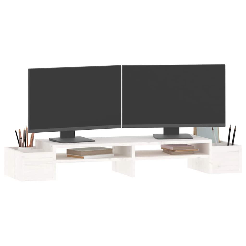 Monitorständer 70x27,5x15 cm Massivholz Kiefer