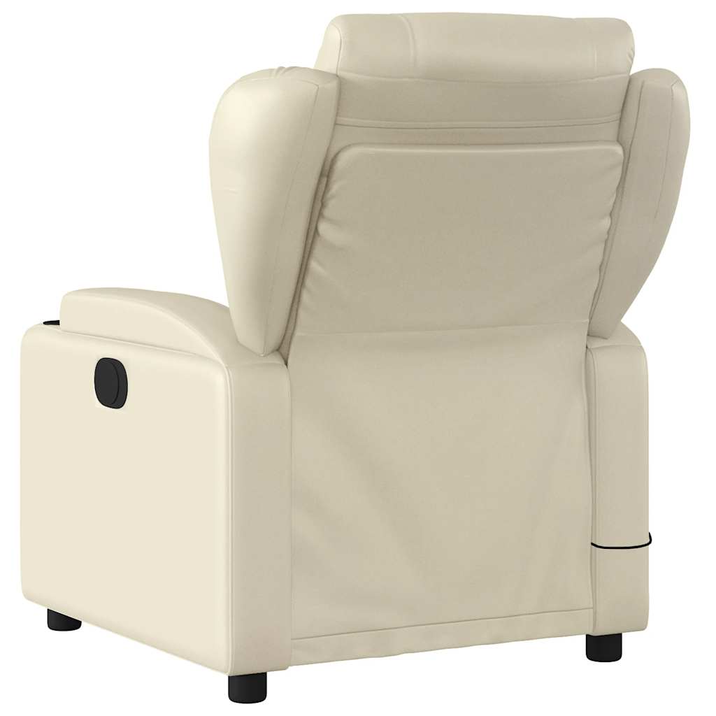 Massage-Relaxsessel, Kunstleder, Schwarz
