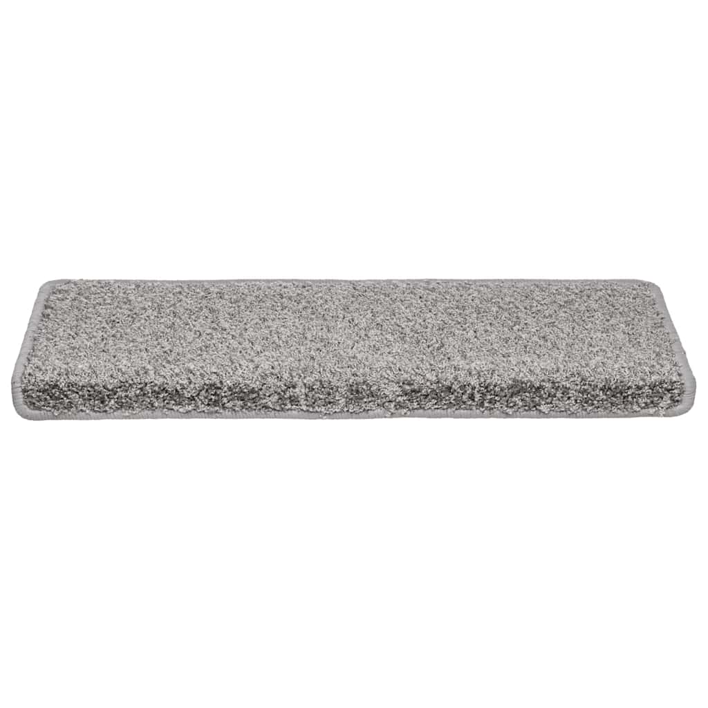 Stufenmatten 15 Stk. 65x21x4 cm Grau Rechteckiger Rand