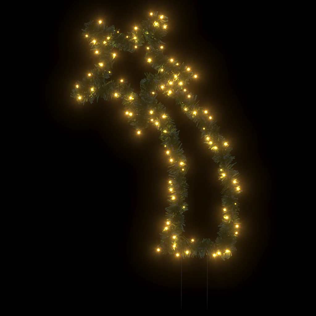 Sternschnuppe mit Erdspießen und 115 LEDs 89 cm