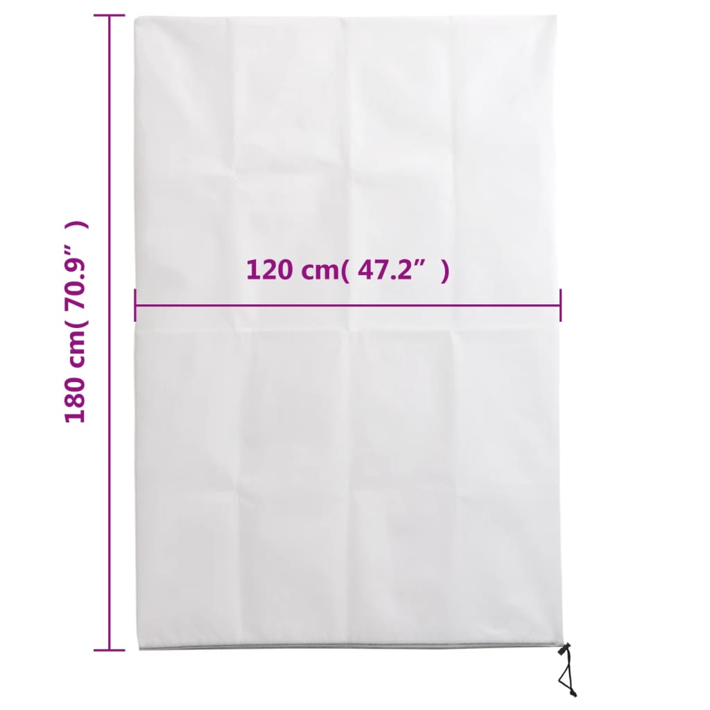 Wintervlies mit Reißverschluss 4 Stk. 70 g/m² 1x1,55 m