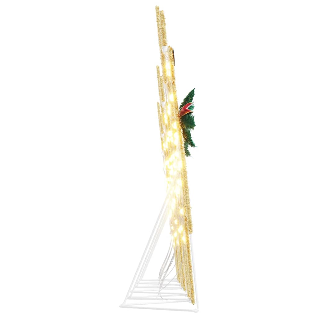 LED Rentiere 4 pcs Gold Stoff