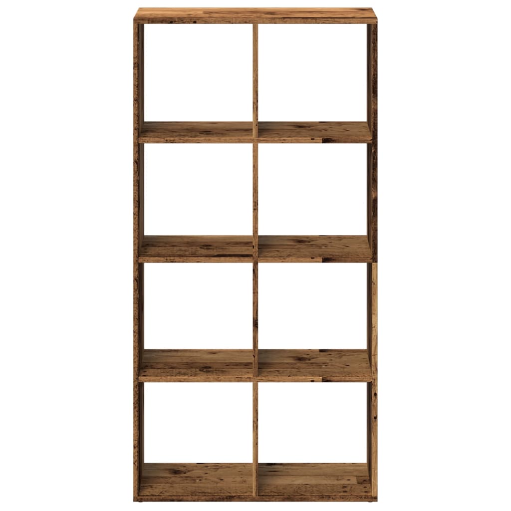 Bücherregal Weiß 137,5x29x137,5 cm Holzwerkstoff