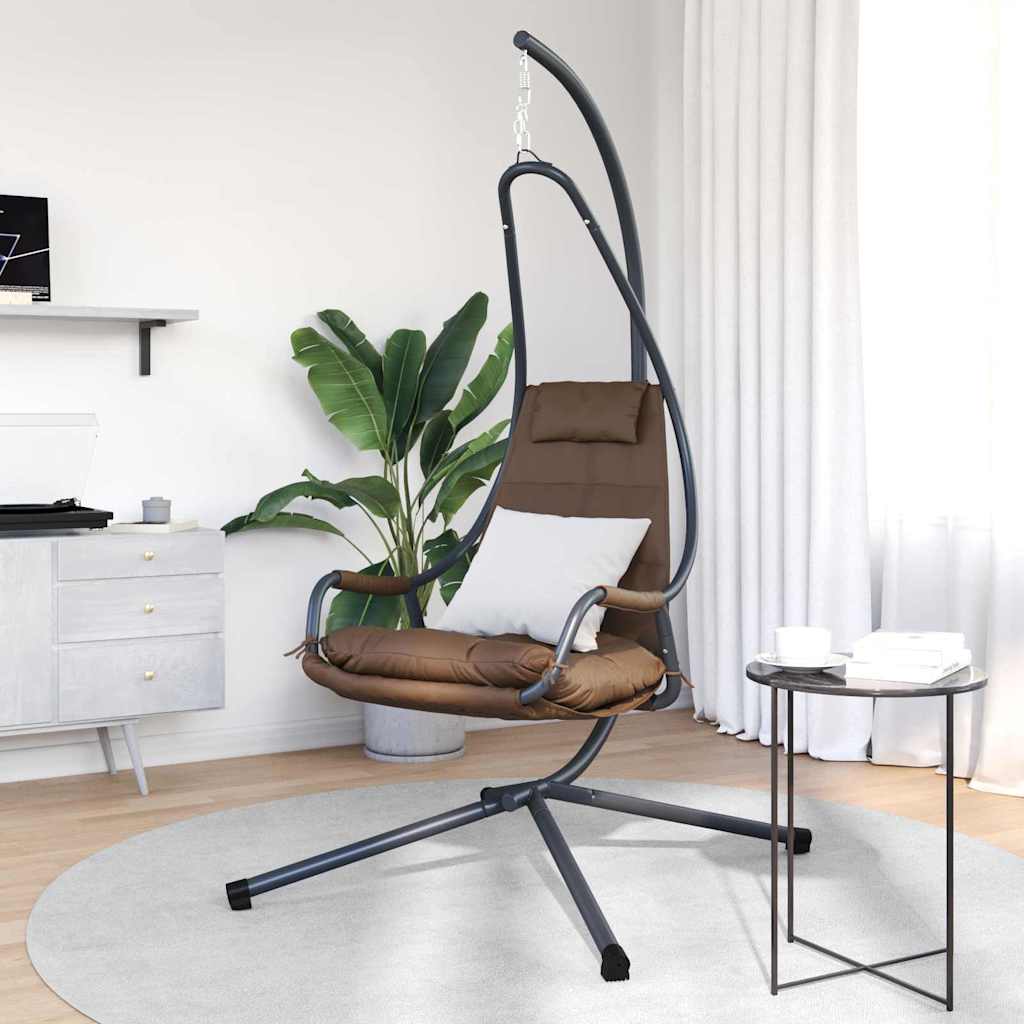 Hängendes Ei-Stuhl Anthrazit 94 x 107 x 196,5 cm Stahl