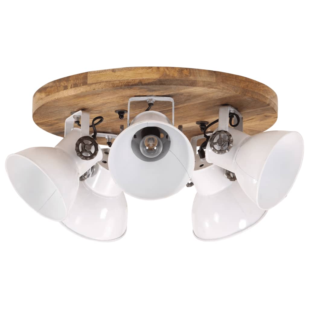 Wandlampe Industriestil Silbern 45x25 cm E27