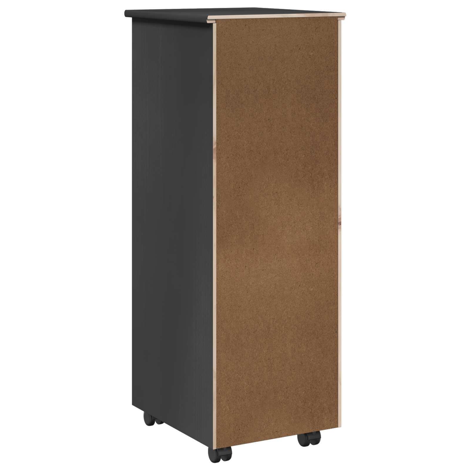 Rollschrank Honigbraun 34 x 39 x 93,5 cm Massivholz Kiefer