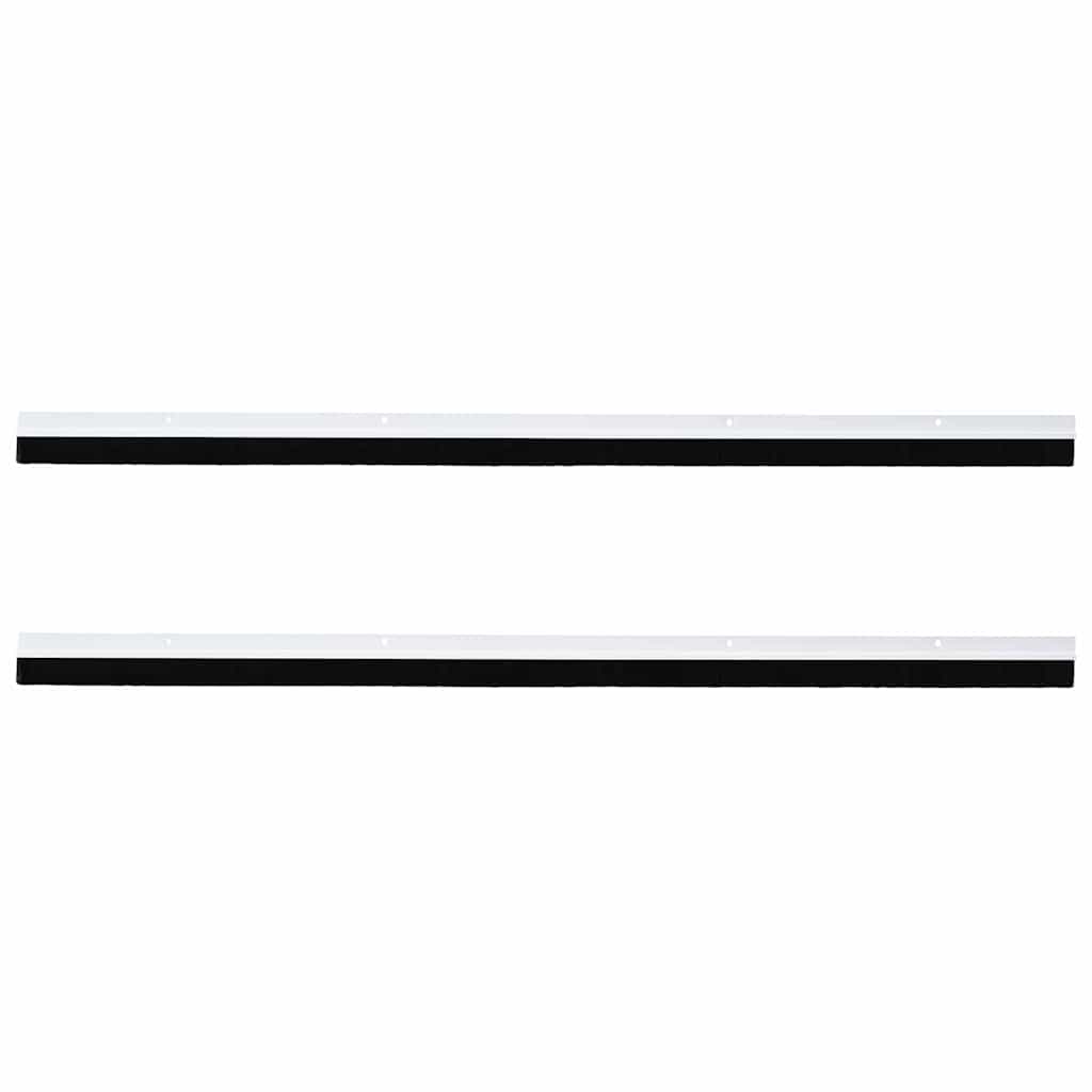 Aufsteck Türbürstendichtungen 2 pcs Braun 100 cm