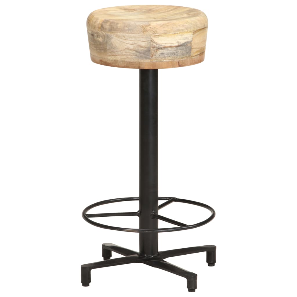 Barhocker 2 Stk. 52 cm Mango Massivholz