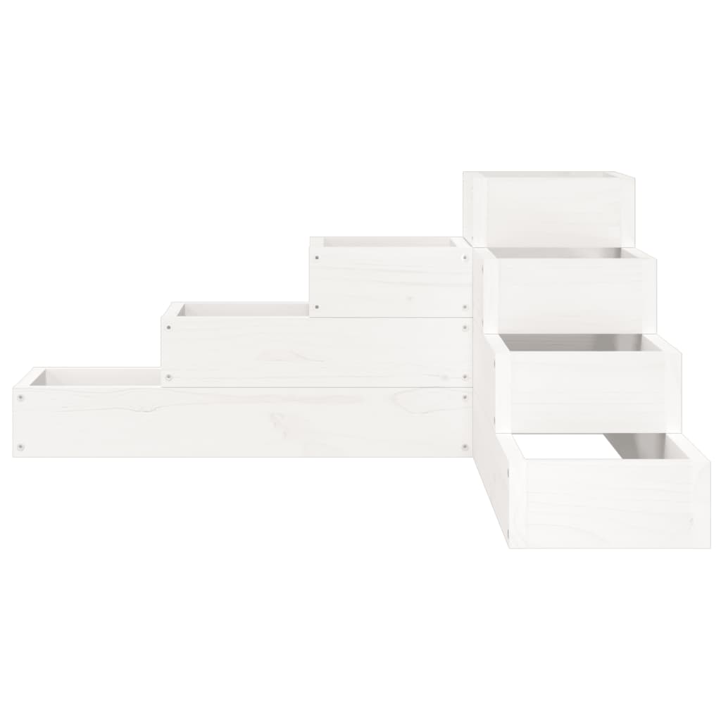 Pflanzentreppe 4 Stufen 80,5x79x36 cm Massivholz Kiefer